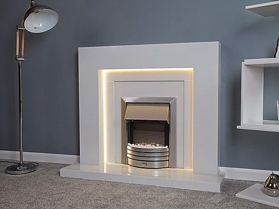 Marble  And Wooden Fire place Surrounds